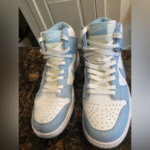 Nike Dunk High White / Aluminum size 8.5 women’s